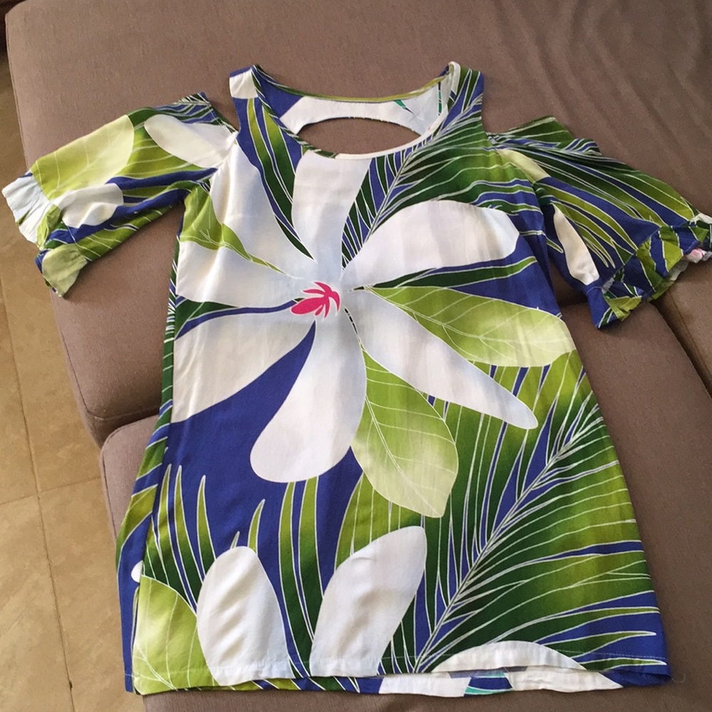 Tiare flower short dress